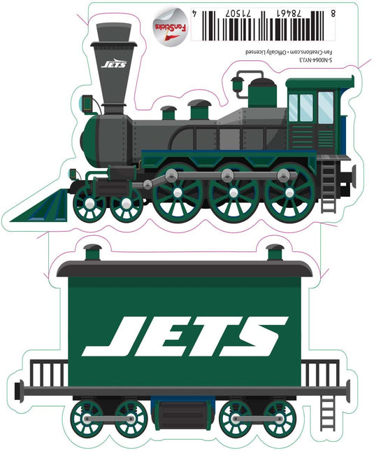 Fan Creations Decal New York Jets 3in Decal Train