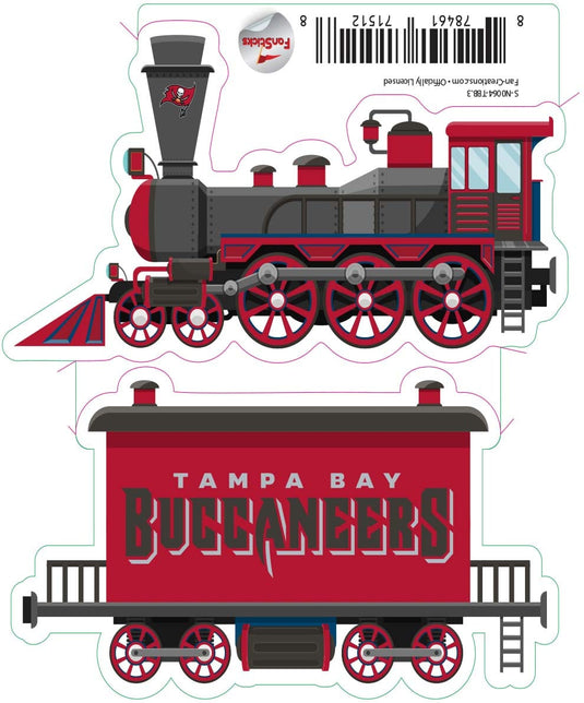 Fan Creations Decal Tampa Bay Buccaneers 3in Decal - Train