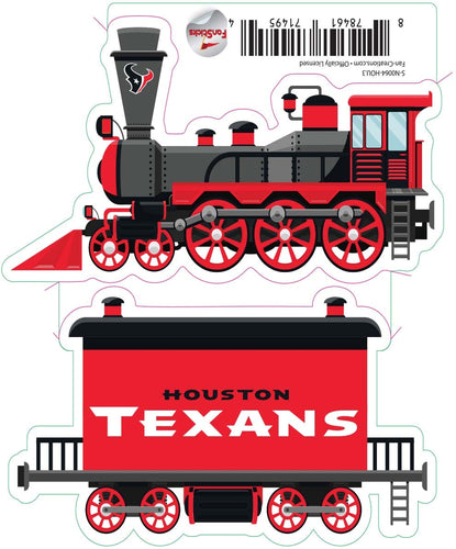 Fan Creations Decal Houston Texans 3in Decal Train