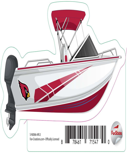 Fan Creations Decal Arizona Cardinals 3in Decal Boat