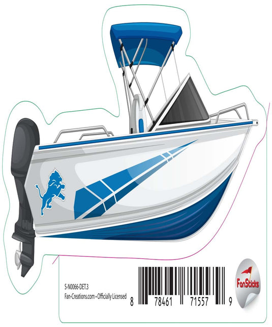 Fan Creations Decal Detroit Lions 3in Decal Boat