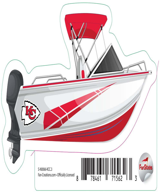 Fan Creations Decal Kansas City Chiefs 3in Decal Boat