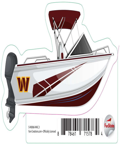 Fan Creations Decal Washington Commanders 3in Decal - Boat