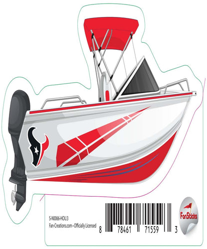 Fan Creations Decal Houston Texans 3in Decal Boat