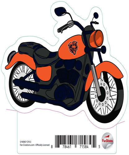 Fan Creations Decal Chicago Bears 3in Decal Motorcycle