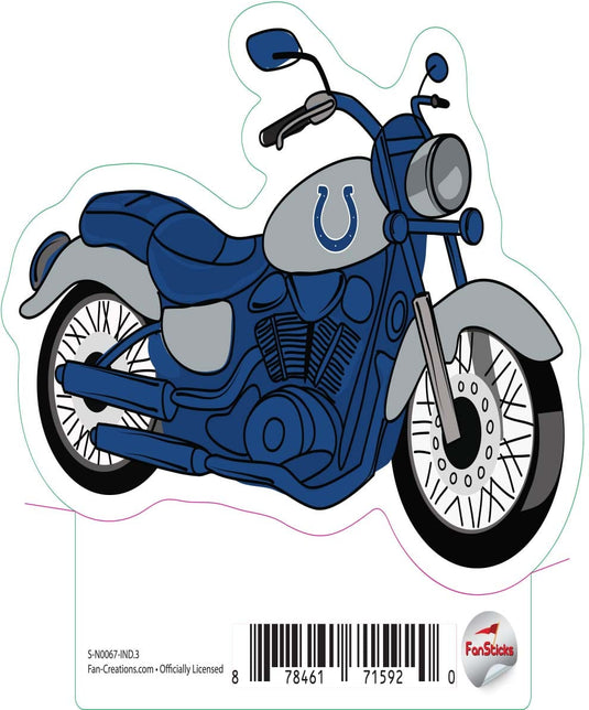Fan Creations Decal Indianapolis Colts 3in Decal Motorcycle