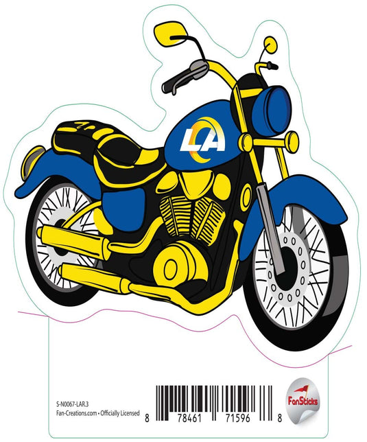 Fan Creations Decal Los Angeles Rams 3in Decal Motorcycle