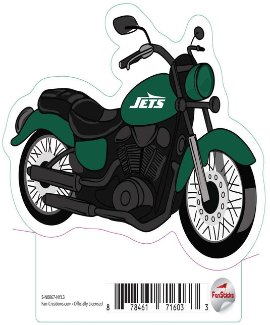 Fan Creations Decal New York Jets 3in Decal Motorcycle