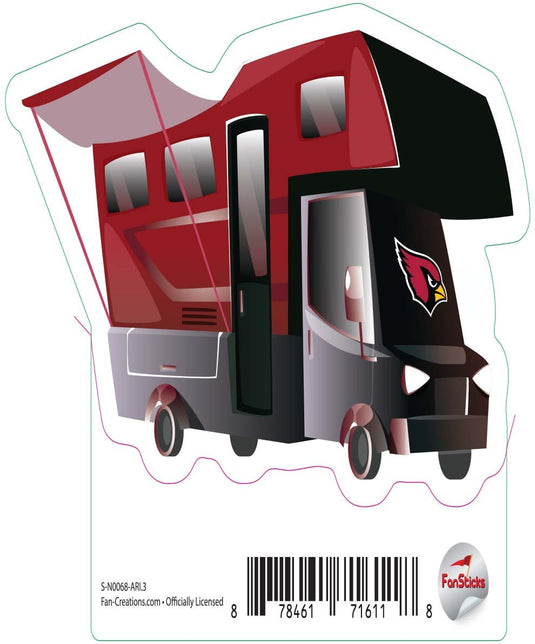 Fan Creations Decal Arizona Cardinals 3in Decal RV