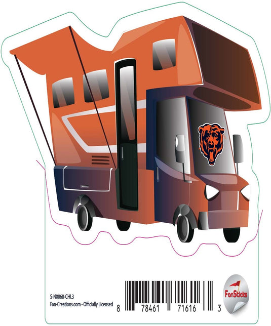 Fan Creations Decal Chicago Bears 3in Decal RV