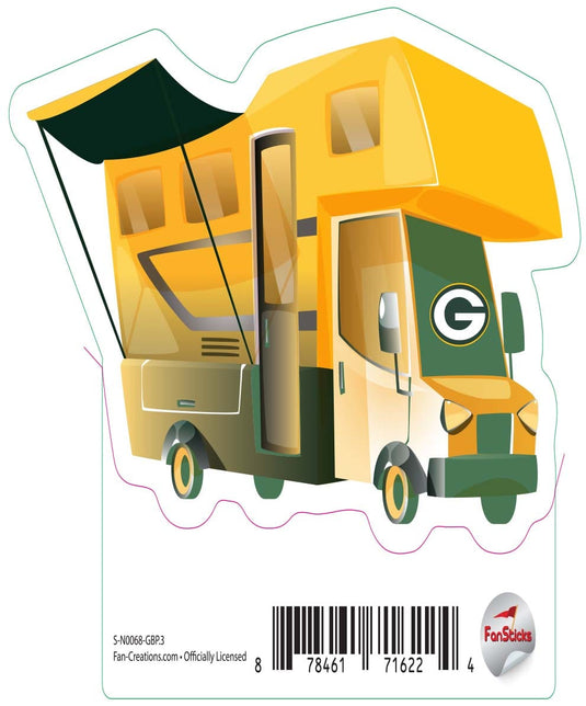 Fan Creations Decal Green Bay Packers 3in Decal RV