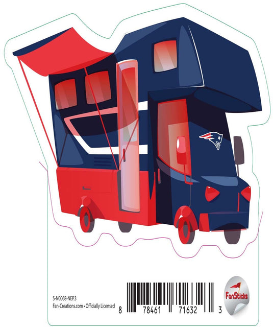 Fan Creations Decal New England Patriots 3in Decal RV