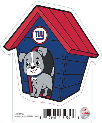 Fan Creations Decal New York Giants 3in Decal Dog House