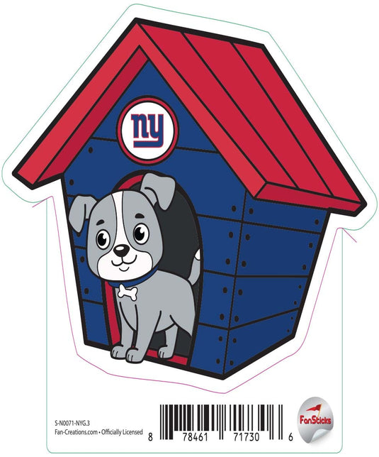 Fan Creations Decal New York Giants 3in Decal Dog House