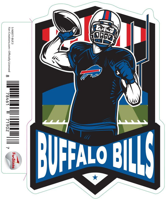 Fan Creations Decal Buffalo Bills 3in Decal Football Player - Throwing