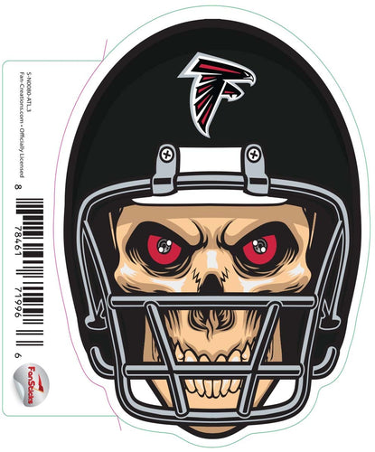 Fan Creations Decal Atlanta Falcons 3in Decal Skull