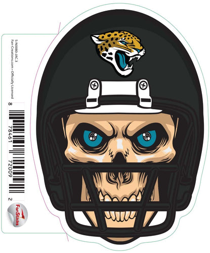 Fan Creations Decal Jacksonville Jaguars 3in Decal Skull