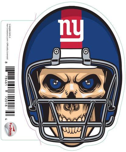 Fan Creations Decal New York Giants 3in Decal Skull