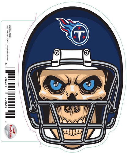 Fan Creations Decal Tennessee Titans 3in Decal - Skull