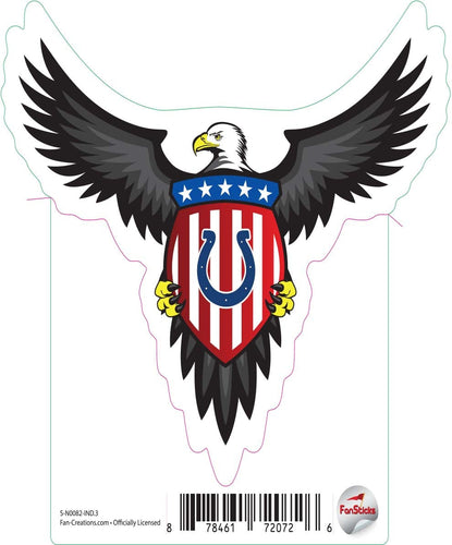 Fan Creations Decal Indianapolis Colts 3in Decal Patriotic Eagle