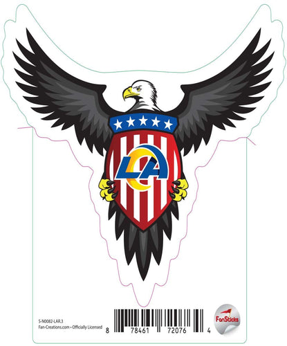 Fan Creations Decal Los Angeles Rams 3in Decal Patriotic Eagle
