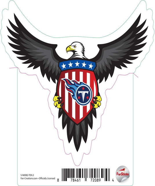 Fan Creations Decal Tennessee Titans 3in Decal - Patriotic Eagle