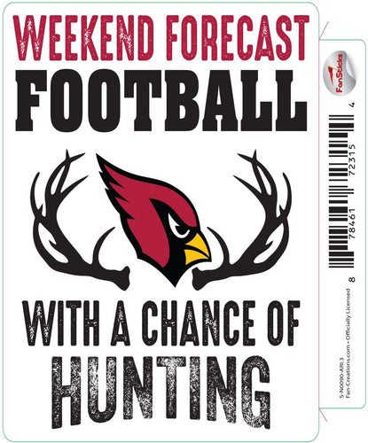 Fan Creations Decal Arizona Cardinals 3in Decal 