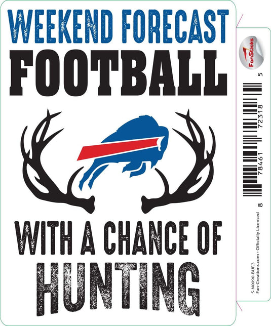 Fan Creations Decal Buffalo Bills 3in Decal Weekend Forecast