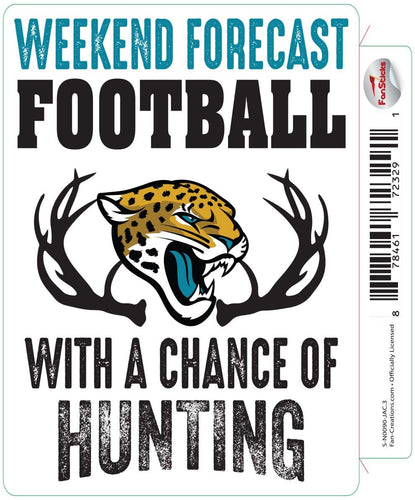 Fan Creations Decal Jacksonville Jaguars 3in Decal Weekend Forecast