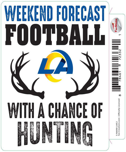 Fan Creations Decal Los Angeles Rams 3in Decal Weekend Forecast