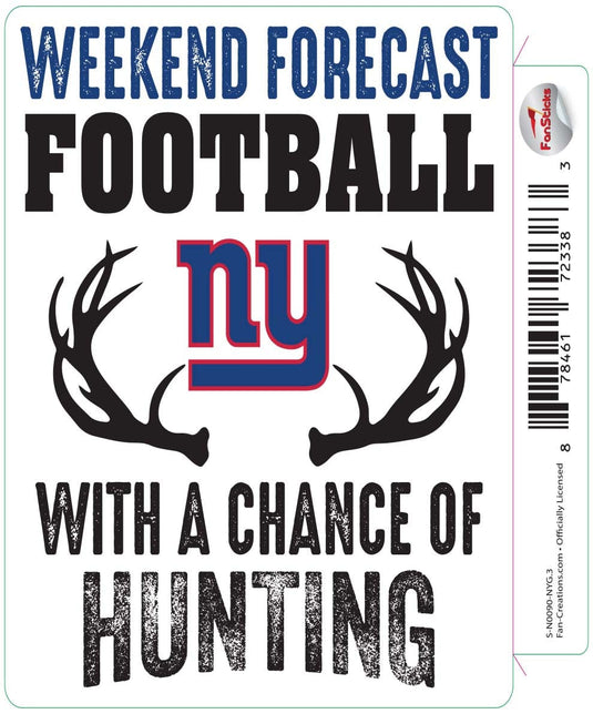 Fan Creations Decal New York Giants 3in Decal Weekend Forecast