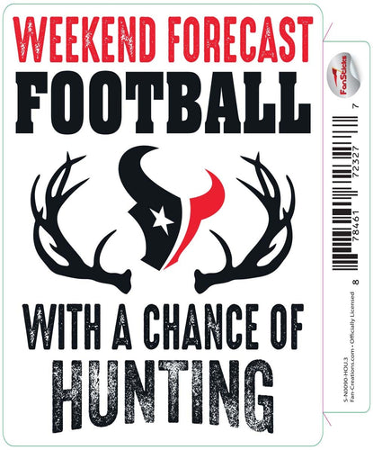 Fan Creations Decal Houston Texans 3in Decal Weekend Forecast