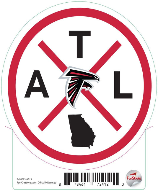 Fan Creations Decal Atlanta Falcons 3in Decal 