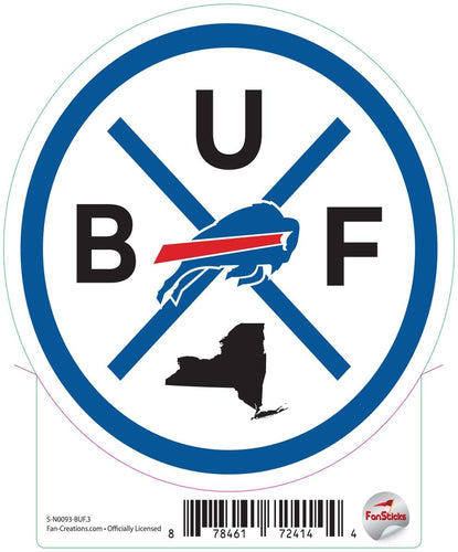 Fan Creations Decal Buffalo Bills 3in Decal Location Circle