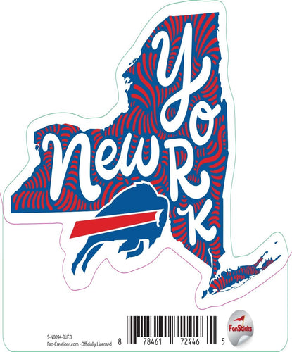 Fan Creations Decal Buffalo Bills 3in Decal State Name