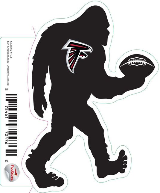 Fan Creations Decal Atlanta Falcons 3in Decal Bigfoot Football