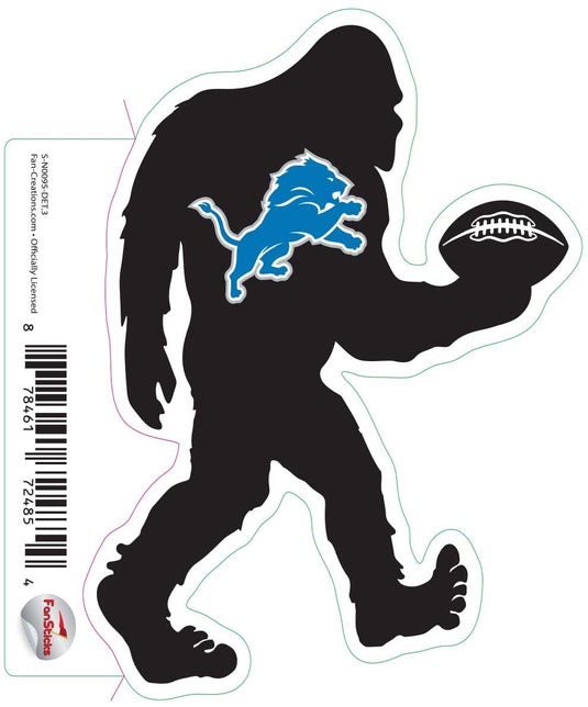 Fan Creations Decal Detroit Lions 3in Decal Bigfoot Football