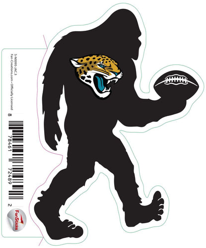 Fan Creations Decal Jacksonville Jaguars 3in Decal Bigfoot Football