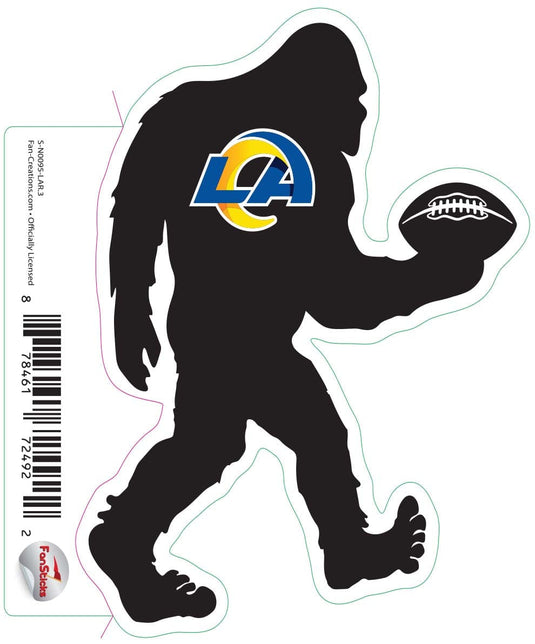 Fan Creations Decal Los Angeles Rams 3in Decal Bigfoot Football