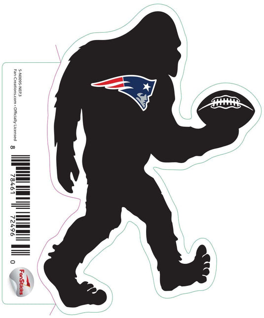 Fan Creations Decal New England Patriots 3in Decal Bigfoot Football