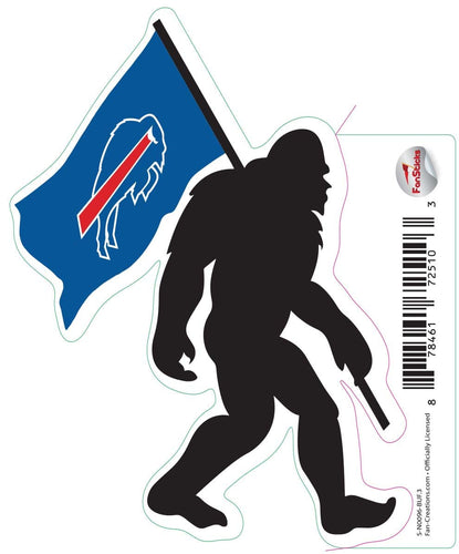 Fan Creations Decal Buffalo Bills 3in Decal Bigfoot Flag