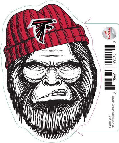 Fan Creations Decal Atlanta Falcons 3in Decal Bigfoot Face