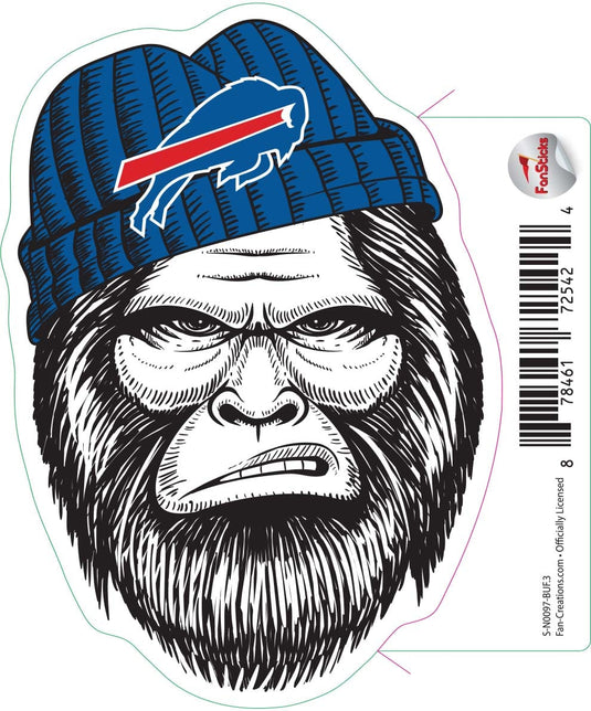 Fan Creations Decal Buffalo Bills 3in Decal Bigfoot Face