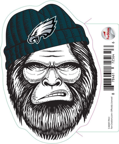 Fan Creations Decal Philadelphia Eagles 3in Decal Bigfoot Face