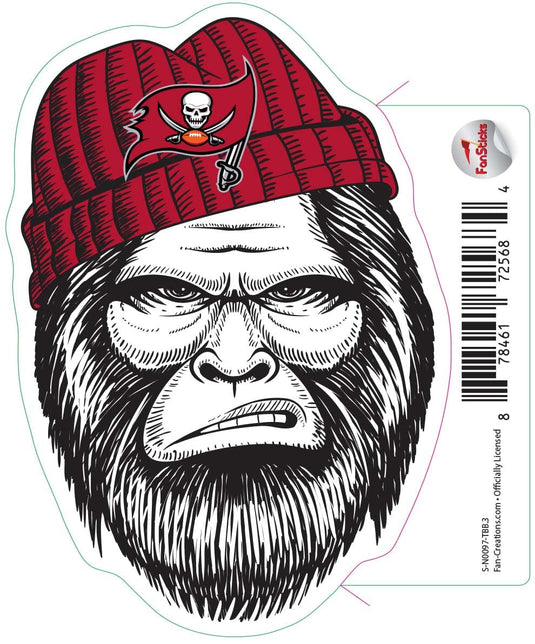 Fan Creations Decal Tampa Bay Buccaneers 3in Decal - Bigfoot Face