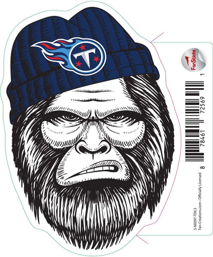 Fan Creations Decal Tennessee Titans 3in Decal - Bigfoot Face