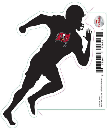 Fan Creations Decal Tampa Bay Buccaneers 3in Decal - Player Silhouette (Running)