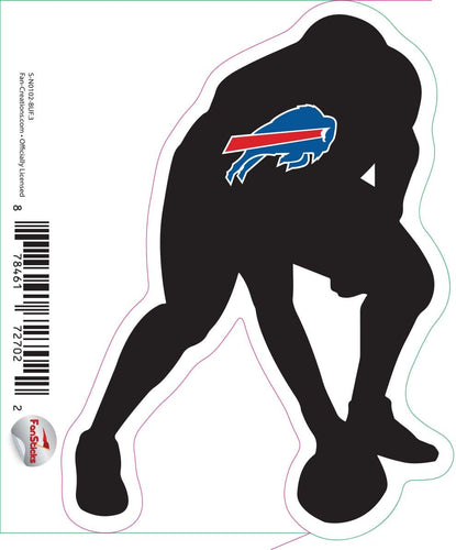 Fan Creations Decal Buffalo Bills 3in Decal Player Silhouette - Hiking