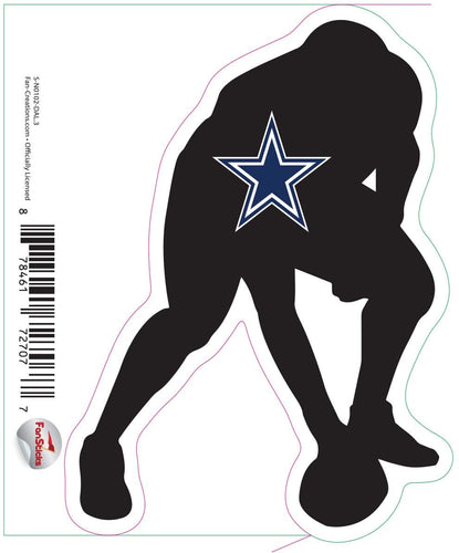 Fan Creations Decal Dallas Cowboys 3in Decal Player Silhouette - Hiking