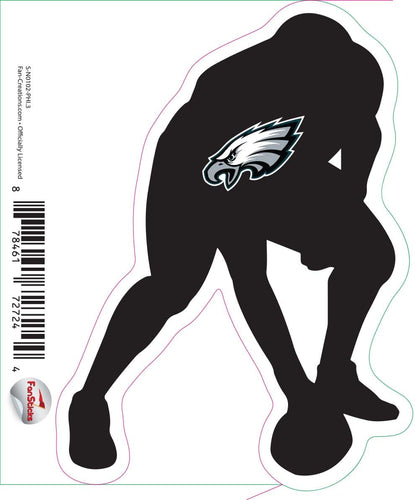 Fan Creations Decal Philadelphia Eagles 3in Decal Player Silhouette - Hiking